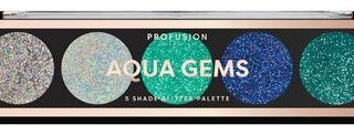 Profusion Aqua Gems 5 Shade Glitter Palette