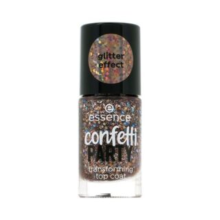 Топовое покрытие для ногтей ESSENCE CONFETTI PARTY с глиттер-эффектом