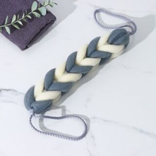 Мочалка д/тела Доляна Косичка 32х5 см 70 г цвет МИКС