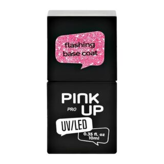 Светоотражающая база для ногтей UV/LED PINK UP PRO flashing base coat тон 08 10 мл