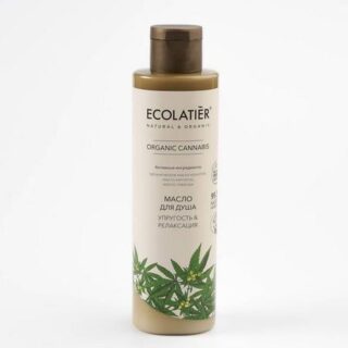 Масло для душа Упругость & Релаксация Серия Organic Cannabis, Ecolatier Green 250 мл