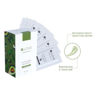 8 pcs set Face Sleeping Mask MINT AVOCADO with Skin Protein