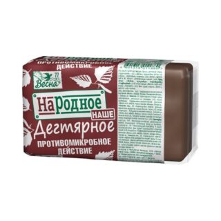 Туалетное мыло Весна дегтярное " Народное " 140г