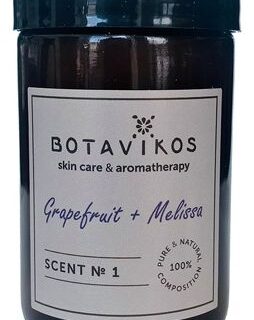 Натуральная массажная аромасвеча Грейпфрут-Мелисса Natural Massage Aroma Candle 90г
