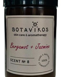Натуральная массажная аромасвеча Бергамот-Жасмин Natural Massage Aroma Candle 90г
