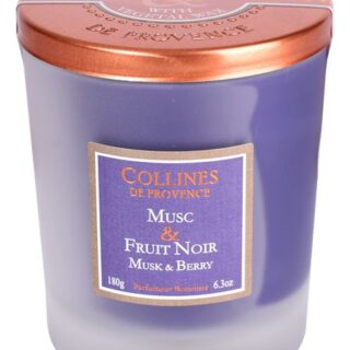 Ароматическая свеча Musk & Berry (мускус и ягода): свеча 180г