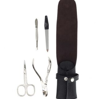 Маникюрный набор For Men 1762MEN-M (пилка металлическая 9см + пинцет скошенный + ножницы универсальные + кусачки д/ногтей)