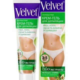 Крем-гель для депиляции ультрабыстрый, Velvet 125мл