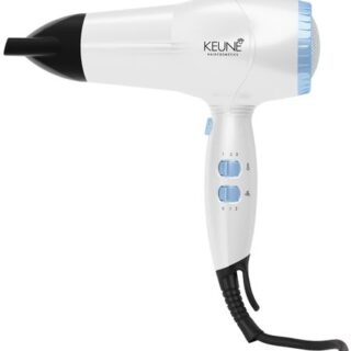 Фен Keune HD-2302Di Quattro ionic, 2400 Вт, белый/голубой Фен Keune HD-2302Di Quattro ionic, 2400 Вт, белый/голубой