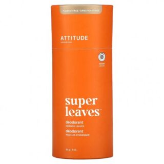ATTITUDE, Super Leaves, дезодорант, листья апельсина, 85 г (3 унции)