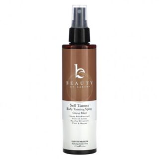 Beauty By Earth, Self Tanner, спрей для загара для тела, цитрусовая и мята, 177 мл (6 жидк. Унций)