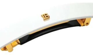 Заколка-автомат белая глянец Barrette Pour Cheveux White: Размер M