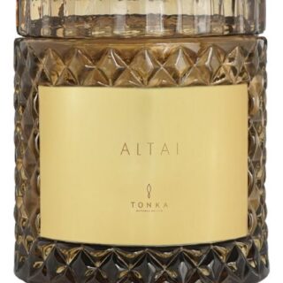 Ароматическая свеча Altai: свеча 2000г (красный подсвечник) короб со стеклом