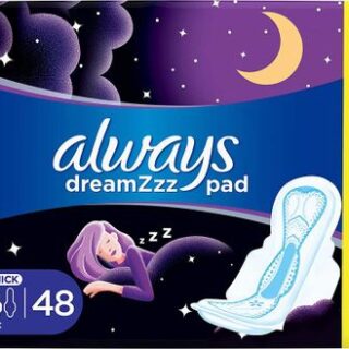 Always / Sanitary pads, Dreamzzz, Maxi thick, Night Long, With wings, Purple, 48 pcs