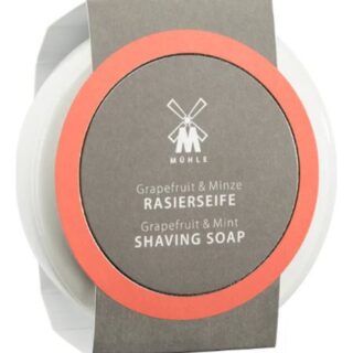 Твердое мыло для бритья в фарфоровой чаше Skin Care Grapefruit & Mint Shaving Soap 65г (грейпфрут и мята)