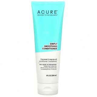 Acure, Кондиционер Simply Smoothing, масло кокоса и марулы, 236,5 мл (8 жидк. Унций)