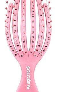 Solomeya Mini Detangling Octopus Brush Pink