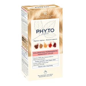Phytosolba Набор Крем-краска 50 мл + проявляющее Молочко 50 мл + Маска-защита цвета тон 10 экстра-светлый блонд