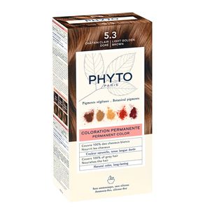 Phytosolba Набор Крем-краска 50 мл + проявляющее Молочко 50 мл + Маска-защита цвета тон 5.3 светлый золотистый шатен