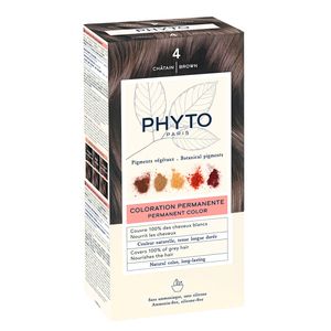Phytosolba Набор Крем-краска 50 мл + проявляющее Молочко 50 мл + Маска-защита цвета тон 4 шатен