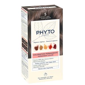 Phytosolba Набор Крем-краска 50 мл + проявляющее Молочко 50 мл + Маска-защита цвета тон 5 светлый шатен