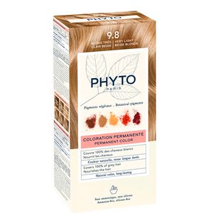 Phytosolba Набор Крем-краска 50 мл + проявляющее Молочко 50 мл + Маска-защита цвета тон 9.8 очень светлый бежевый блонд