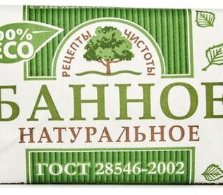 Мыло туалетное Рецепты чистоты Банное, 180 г