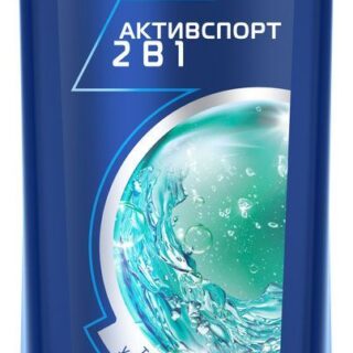 Шампунь для волос мужской Clear Men Активспорт 2в1, 200 мл