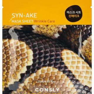 Маска тканевая для лица CONSLY с пептидом Syn-ake, 25 мл