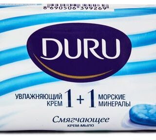 Крем-мыло Duru Soft Sensations 1+1 морские минералы, 80 г