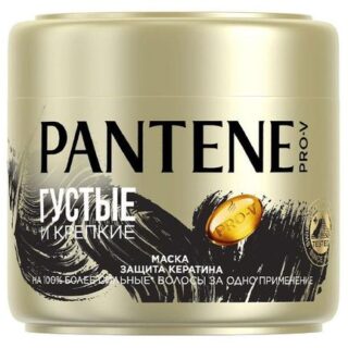 Маска для волос Pantene Pro-V Густые и крепкие Защита кератина, 300 мл