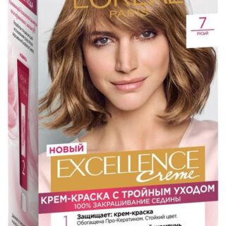 Крем-краска для волос L'Oreal Paris Excellence светло-русый пепельный тон 7, 192 мл