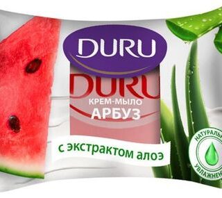 Крем-мыло туалетное Duru Арбуз с экстрактом алоэ, 80 г
