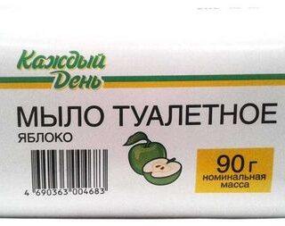 Мыло туалетное Каждый день Яблоко, 90 г