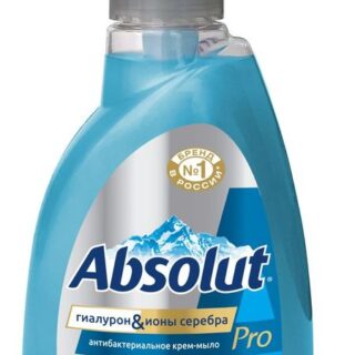 Крем-мыло жидкое Absolut pro антибактериальное серебро гиалурон, 250 мл