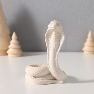 Подставка для благовоний, конусов «Кобра королевская», 6.5×6×9 см, белый