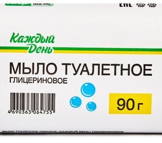 Мыло туалетное Каждый день Глицериновое, 90 г