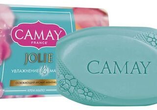 Мыло туалетное Camay Jolie Увлажнение 4 масел с ароматом акватики, 85 г
