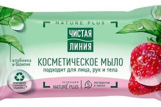 Мыло PURE LINE Чистая линия Клубника, 75 г