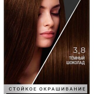 Крем-краска стойкая для волос Сьёсс Color Темный шоколад тон 3-8, 115 мл