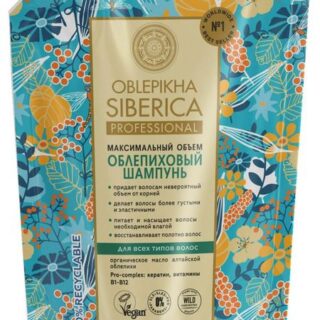 Шампунь для волос Natura Siberica Oblepikha Siberica Облепиховый для объема всех типов волос, 400 мл