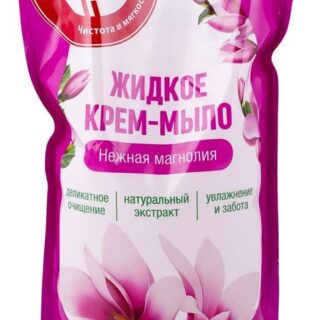 Мыло АШАН Красная птица жидкое с ароматом магнолии, 1 л