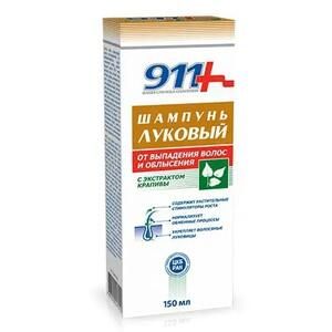 911 Шампунь луковый с крапивой против выпадения волос 150 мл