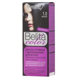 BIELITA COLOR тон №01.00 Черный с витаминами